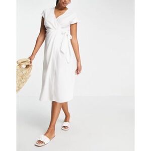NWT 4th & Reckless Lena MIDI Wrap Tie Dress Swim Coverup Sz M 8/10